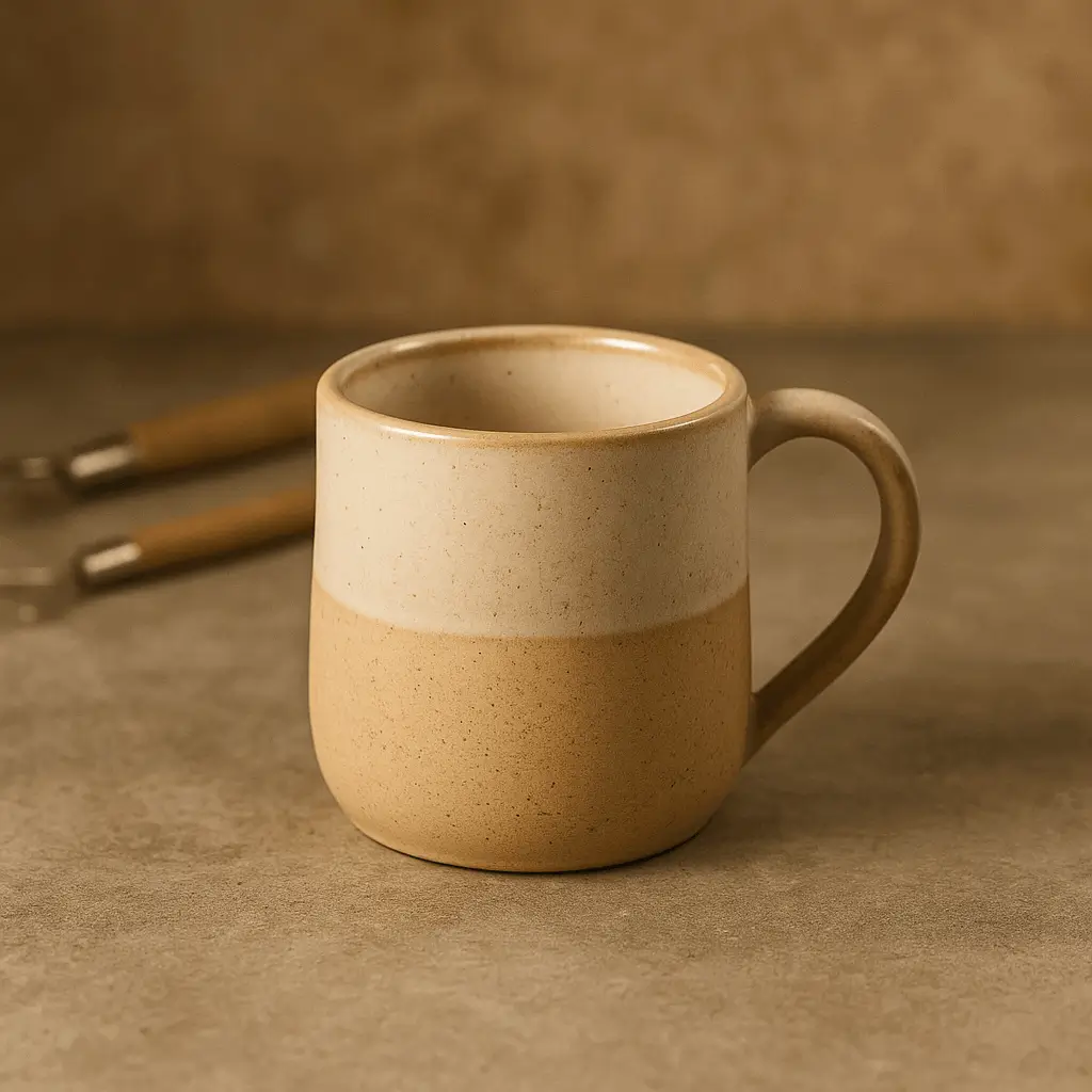 Sand A product photo of 16oz Mug from Prairie Clay Co. in the Sand colour.