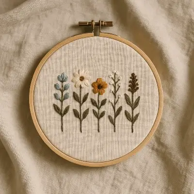 A product photo of Embroidered Hoop Art from Thimble & Thicket.