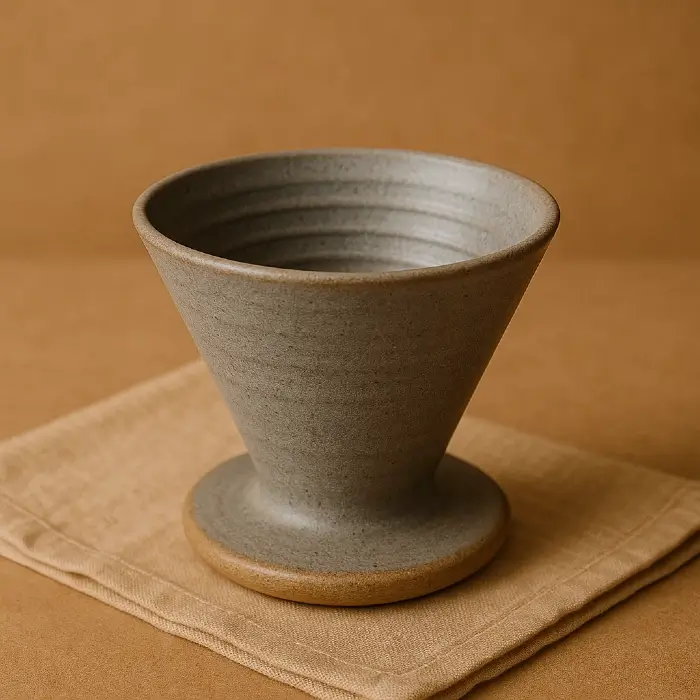 A product photo of Pour-over Coffee Cone from Prairie Clay Co..