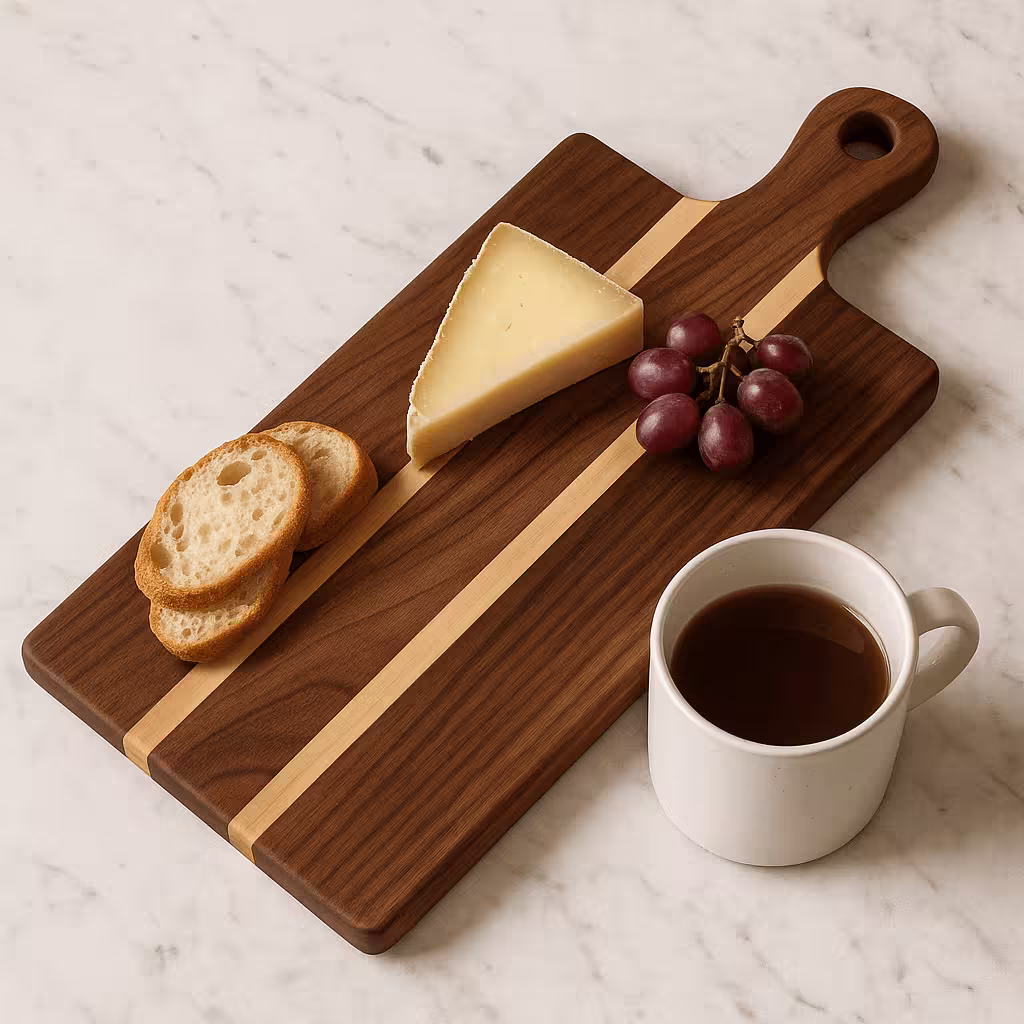 A product photo of Two-tone Serving Board from Bow River Woodworks.