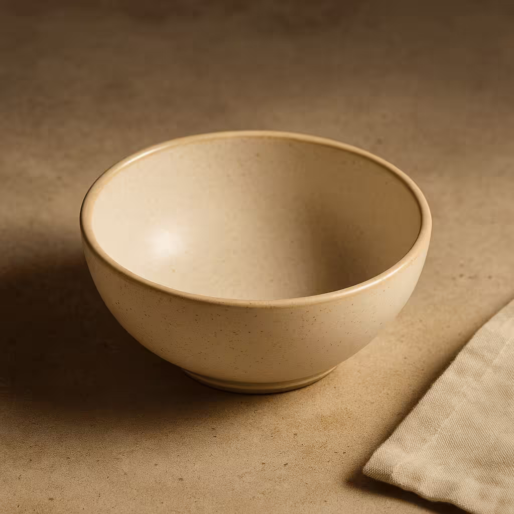 A product photo of Cereal Bowl from Prairie Clay Co. in the Sand colour.