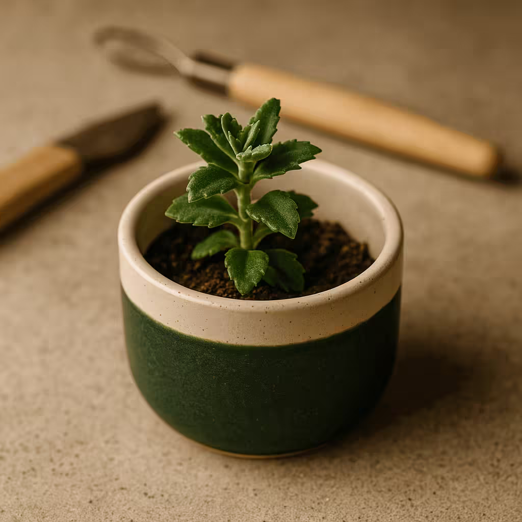 A product photo of Small Planter from Prairie Clay Co. in the Forest colour.