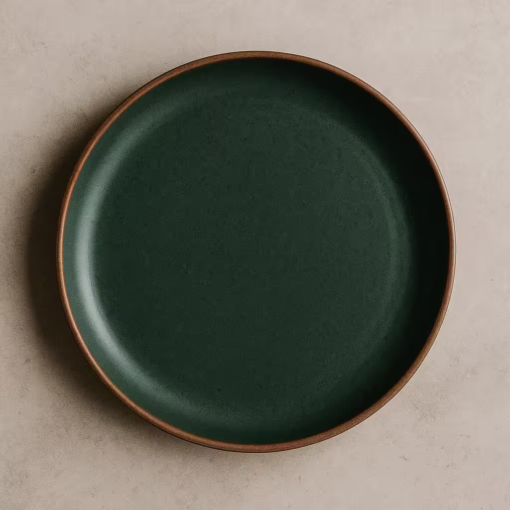 A product photo of Dinner Plate from Prairie Clay Co. in the Forest colour.