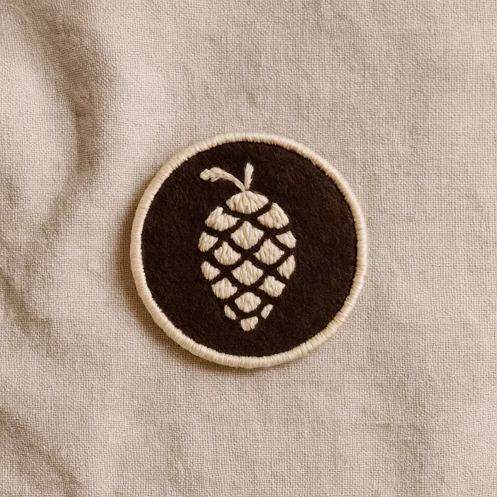 A product photo of Embroidered Patch from Thimble & Thicket.