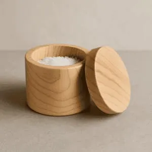 A product photo of Lidded Salt Cellar from Bow River Woodworks.