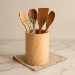 A product photo of Maple Utensil Holder from Bow River Woodworks.