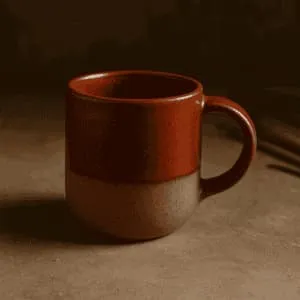 A product photo of 12oz Mug from Prairie Clay Co. in the Ember colour.