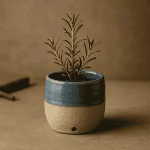 A product photo of Small Planter from Prairie Clay Co. in the River colour.