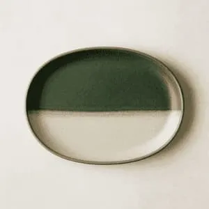 A product photo of Ceramic Serving Platter from Prairie Clay Co. in the Forest colour.