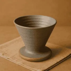 A product photo of Pour-over Coffee Cone from Prairie Clay Co..