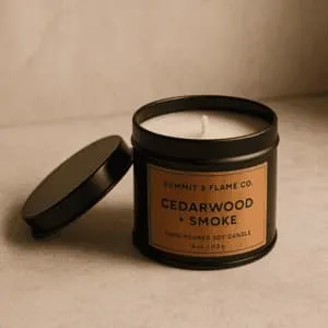A product photo of Soy Candle (Tin) from Summit & Flame Co..